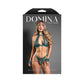 Fantasy Lingerie DOMINA Bralette Open Panty & Handcuffs - Size S/M or M/L