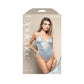 Fantasy Lingerie OPULENCE Pearl Teddy - Light Blue Size S/M or M/L