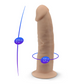 Adrien Lastic Silexd 7" Model 2 Remote Control LRS Vibrating Dildo Flesh