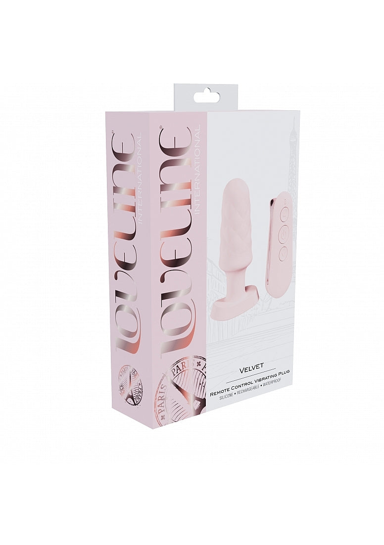 Shots Toys | LOVELINE Velvet - Remote Control Vibrating Plug - Pink