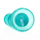 Shots Toys | REALROCK Crystal Clear 5.5" Curvy Dildo/Plug - Turquoise