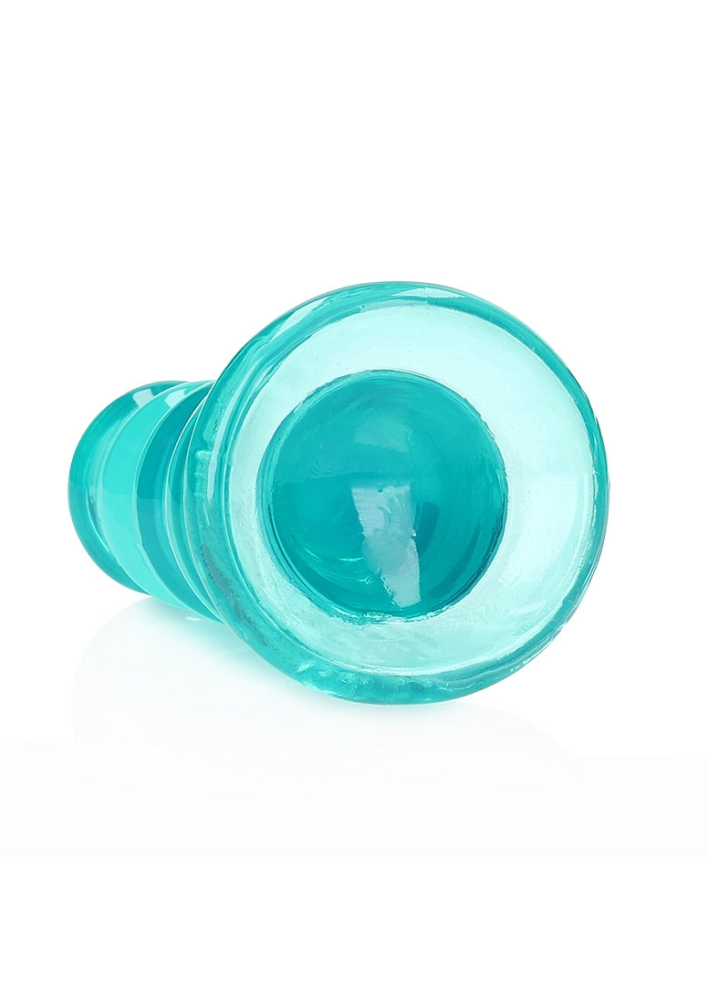 Shots Toys | REALROCK Crystal Clear 5.5" Curvy Dildo/Plug - Turquoise