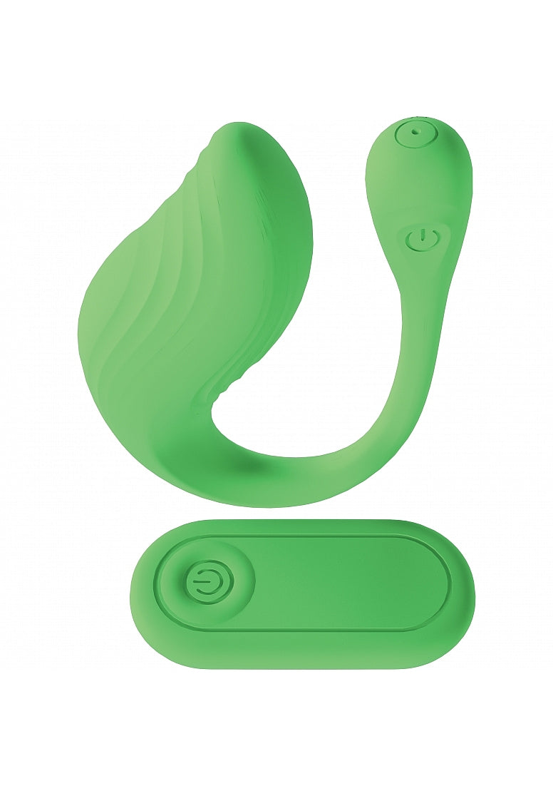 Shots Toys | LOVELINE Velvet G-Spot - Remote Controlled G-Spot Massager - Green