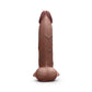 COTR | B-Vibe Slipskin Realistic Silicone Dildo - 9" Curved Brown