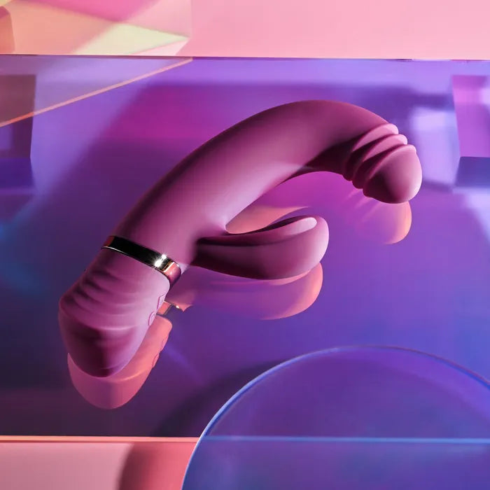 Playboy Pleasure TAP THAT Purple 16.5cm USB Rechargebale Rabbit Vibrator