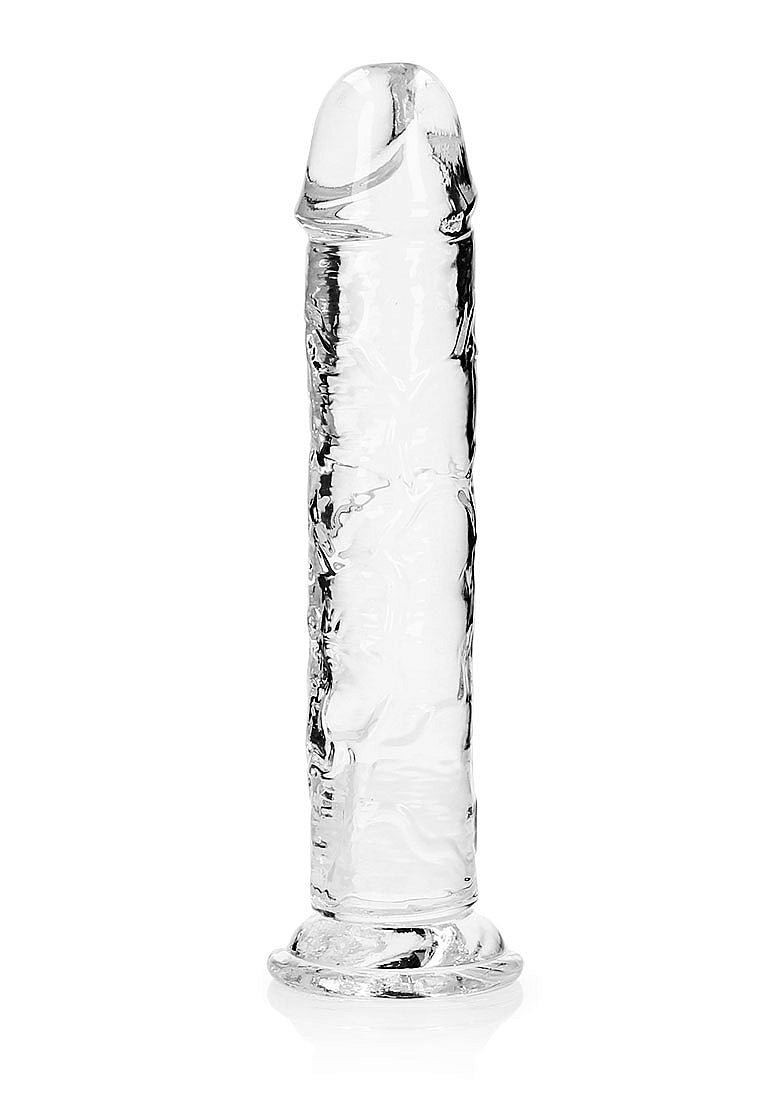 Shots Toys | REALROCK Crystal Clear 11" Straight Dildo No Balls - Translucent