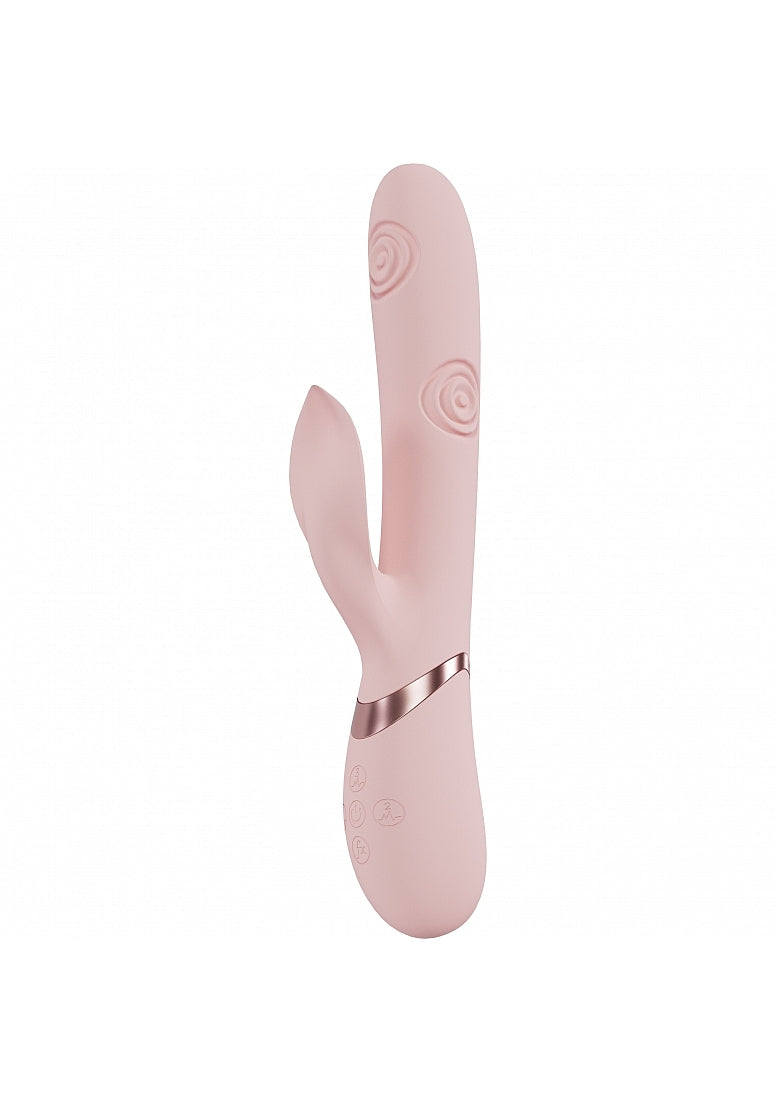Shots Toys | VIVE Fronda Triple Motor G-Spot Vibrating Tapping Leaf Clit Stimulator Pink