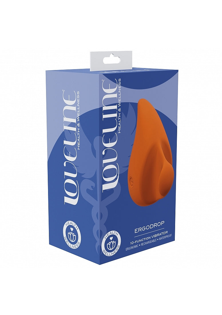 Shots Toys | LOVELINE ErgoDrop - Hand Massager Droplet Shaped Vibrator - Orange