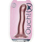 Shots Toys | OUCH! Ultra Soft Curvy G-Spot Dildo - 7" / 17 cm - Rose Gold