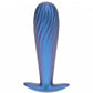 Shots Toys | Ouch! - Ribbed Anal Plug - Silicone - Metallic Blue