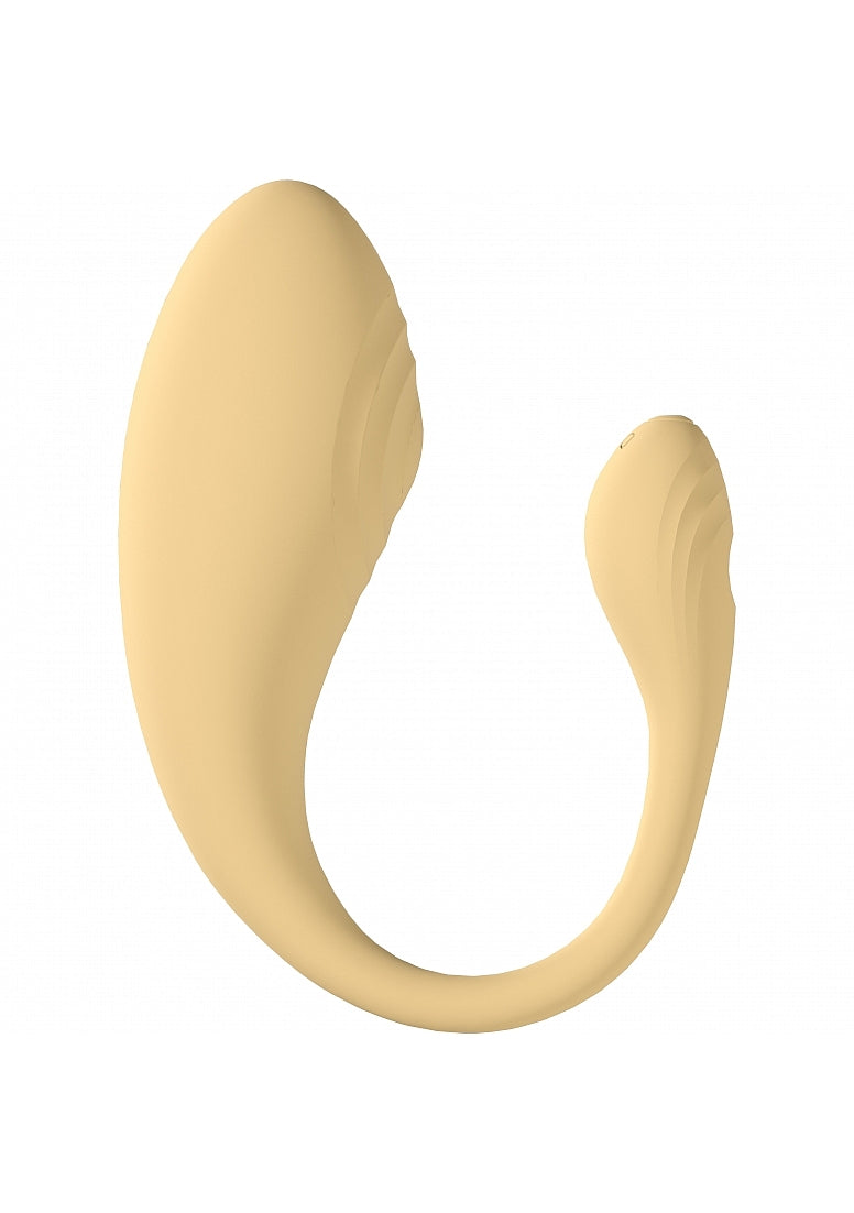 Shots Toys | LOVELINE Wave - C-Shaped G-Spot Massager Vibrator w Remote - Yellow