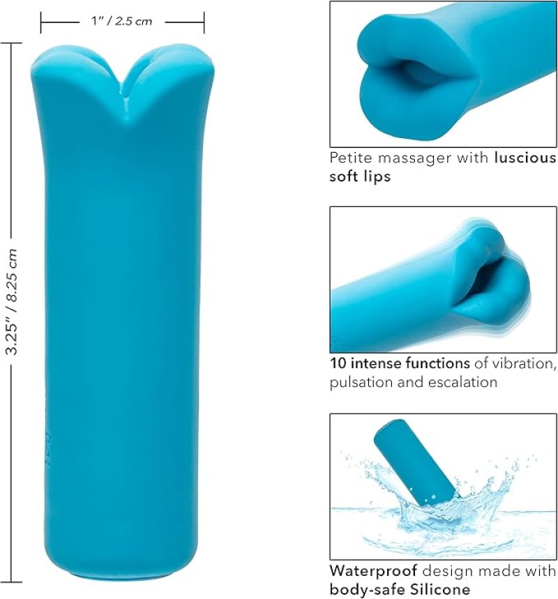 Calexotics Kyst Lips Mini Bullet Vibrator - Blue