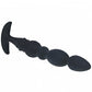Shots Toys | LEVELZ - Multi Textured Silicone Flared Anal Probe - Black