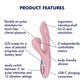 Satisfyer Pro+ Air Pulse G-Spot Vibrator Battery Series Rosa