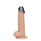Shots Toys | REALROCK 6" Vibrating Dildo with Metal Head and Wireless Remote - Flesh