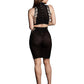 Le Desir Shade - Kala XXXVII - Two Piece with Turtleneck, Crop Top and Skirt Black Size OS