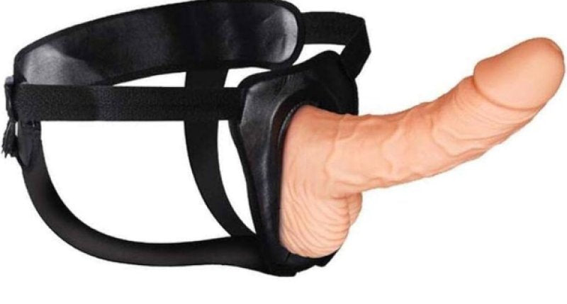 Excellent Power Erection Assistant Hollow Strap On 8" Flesh