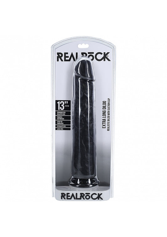 Shots Toys | REALROCK - Realistic Extra Long Dildo no Balls 13" / 33cm - Black