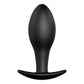 Party Up JEFF Silicone Plug - Black 8.5cm Butt Plug