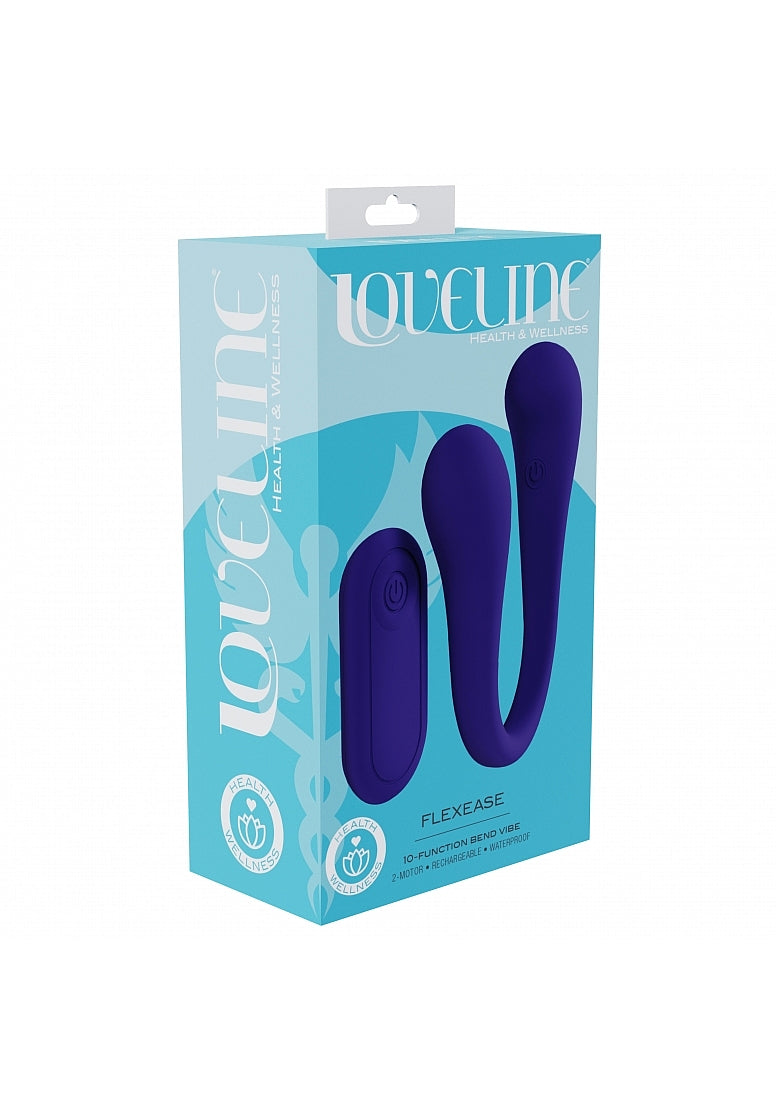 Shots Toys | LOVELINE FlexEase - Remote Controlled Flexible Dual Ended Vibrator - Purple