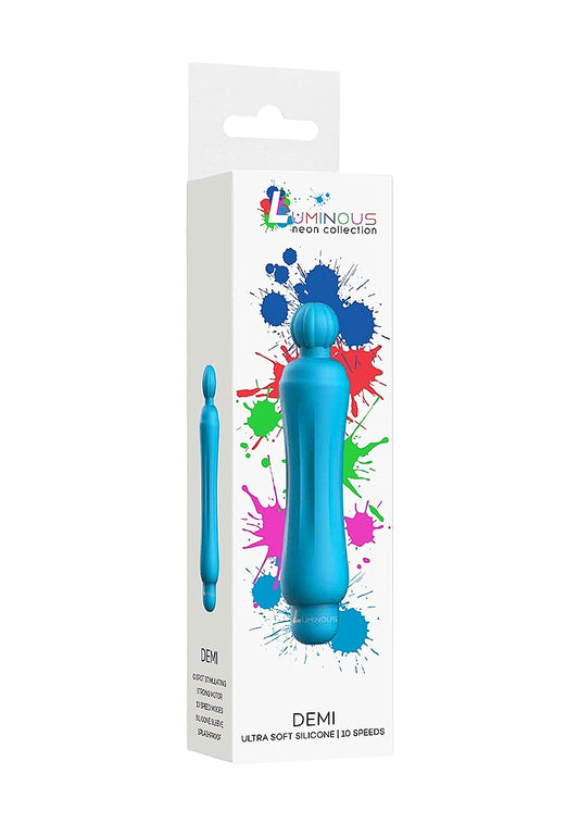 Shots Toys | Lumo Demi - ABS Bullet With Silicone Sleeve - 10-Speeds - Turquoise