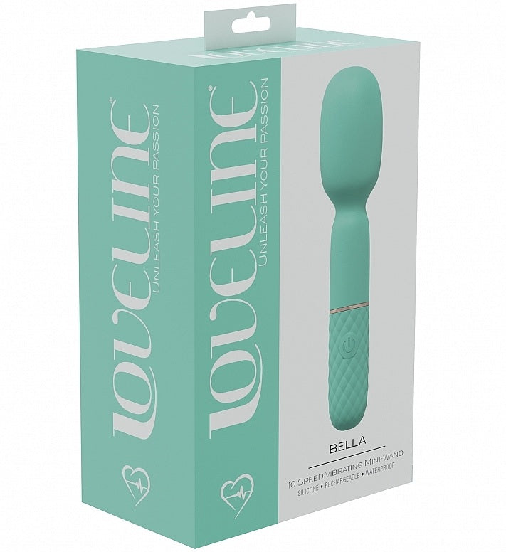 LOVELINE Bella - Green 14cm USB Rechargeable Massage Wand Vibrator
