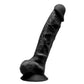 Adrien Lastic Silexd 9" Model 1 Realistic Silicone Dildo - Black