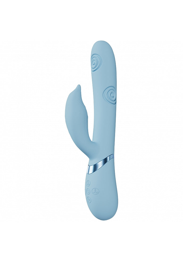 Shots Toys | VIVE Pallina Triple Motor G-Spot Vibrating Tapping Beads Clit Stimulator Blue