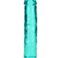 Shots Toys | REALROCK Crystal Clear 8" Straight Dildo No Balls - Turquoise
