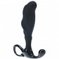 Shots Toys | LEVELZ - Rippled with Hard Loop Silicone Prostate Massager - L - Black