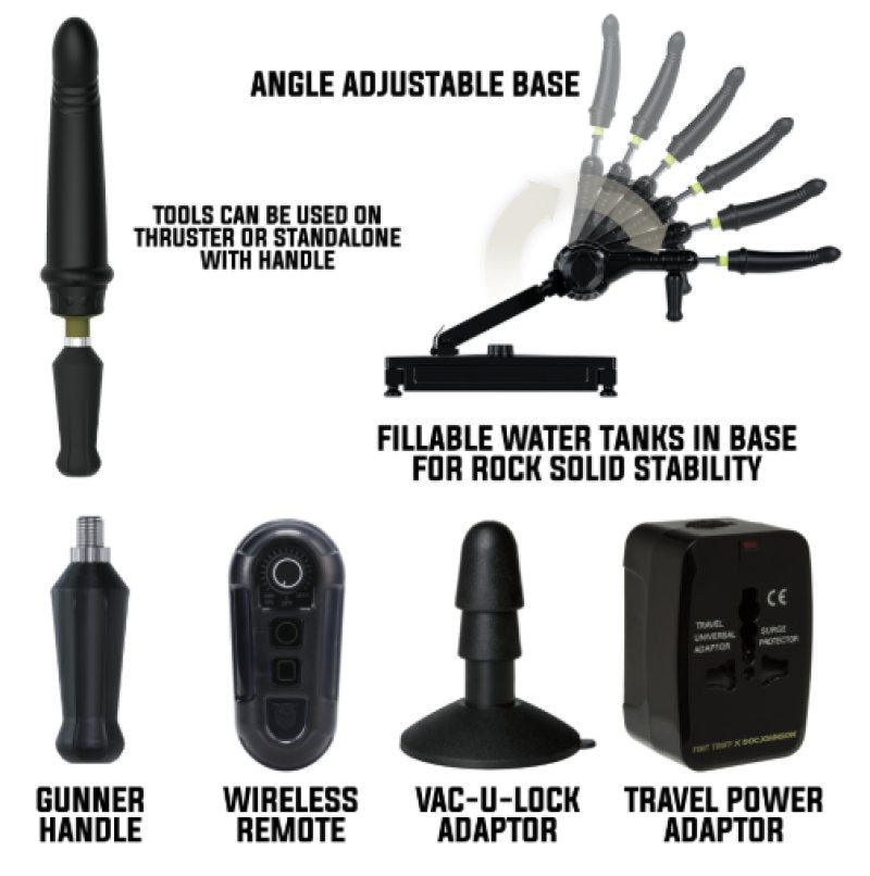 Doc Johnson | Fort Troff Gunner System 3-In-1 Modular Sex Machine