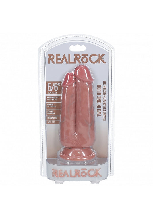 Shots Toys | REALROCK - Two In One 5"/6" Realistic Dildo - Flesh