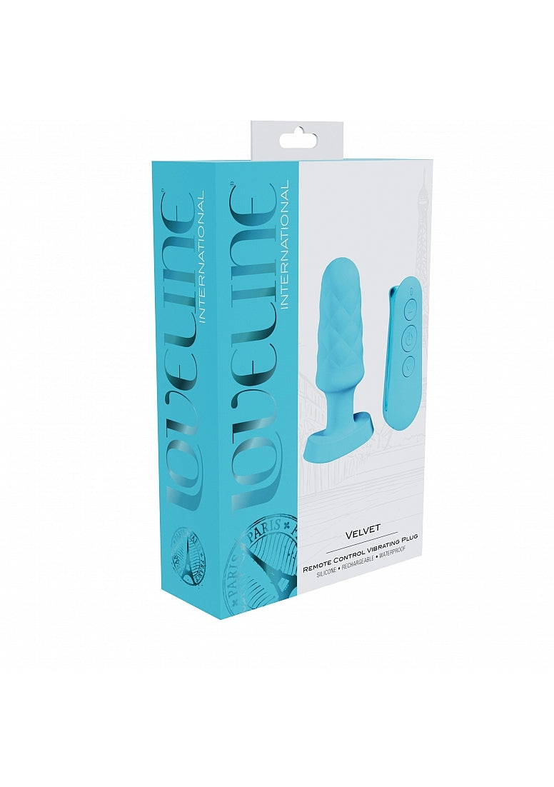 Shots Toys | LOVELINE Velvet - Remote Control Vibrating Plug - Blue