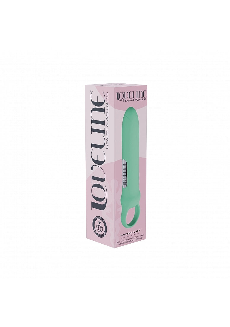 Shots Toys | LOVELINE Harmony Loop Grip - Bullet Massager Vibrator - Green