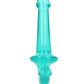 Shots Toys | REALROCK Crystal Clear 6" Strapless Strap On - Turquoise