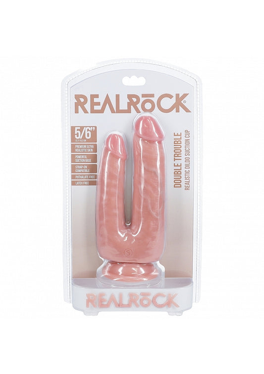 Shots Toys | REALROCK - Double Trouble 7"/8" Realistic Dildo - Flesh