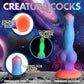 Creature Cock Glow-in-the-Dark Silicone Alien Dildo