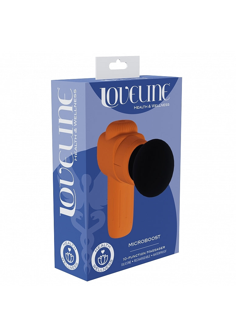 Shots Toys | LOVELINE MicroBoost Massager - Mini Massage Gun - Orange