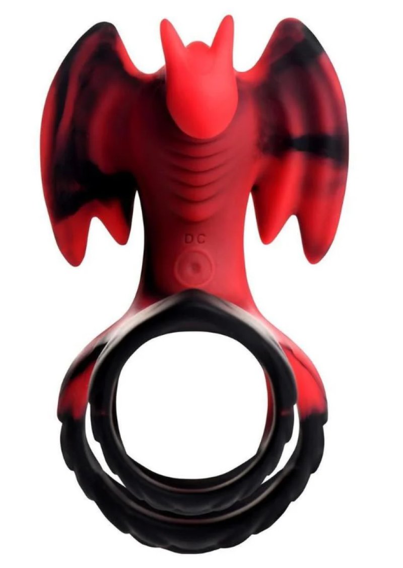 Creature Cocks Dragon Flight Vibrating Silicone Cock Ring with Remote