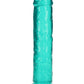 Shots Toys | REALROCK Crystal Clear 9" Straight Dildo No Balls - Turquoise
