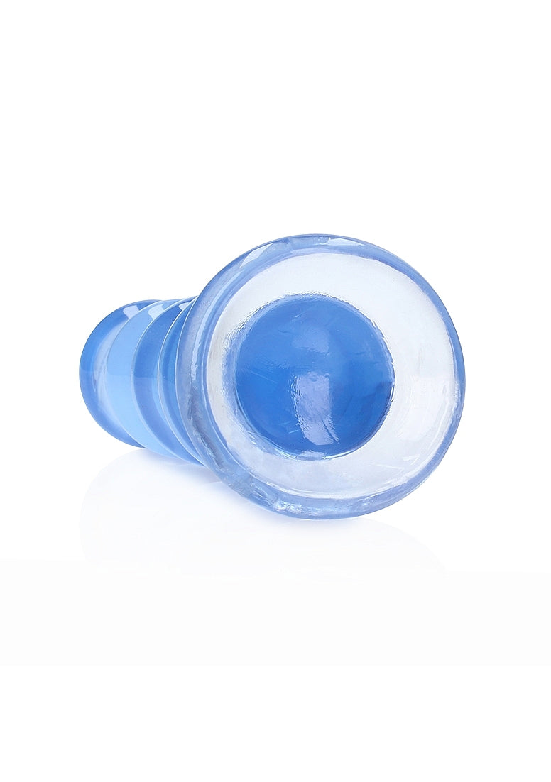 Shots Toys | REALROCK Crystal Clear 5.5" Curvy Dildo/Plug - Blue
