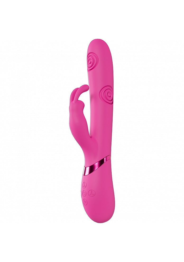 Shots Toys | VIVE Mimi Triple Motor G-Spot Tapping Rabbit Vibrator Pink