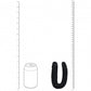 Shots Toys | REALROCK - U Shaped Double Dildo 5" - Black