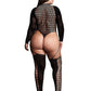 Le Desir Shade - Kalyke XXIII - Bodystocking with Turtleneck Black Size OSX