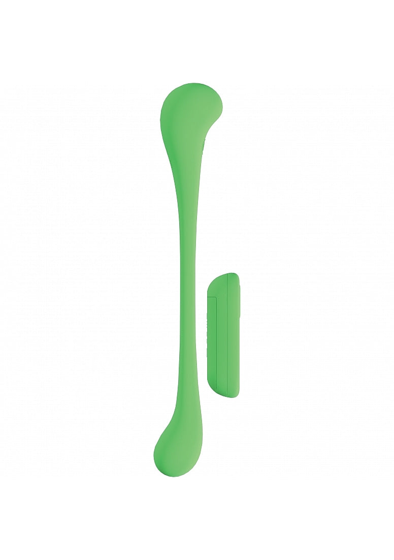 Shots Toys | LOVELINE FlexEase - Remote Controlled Flexible Dual Ended Vibrator - Green