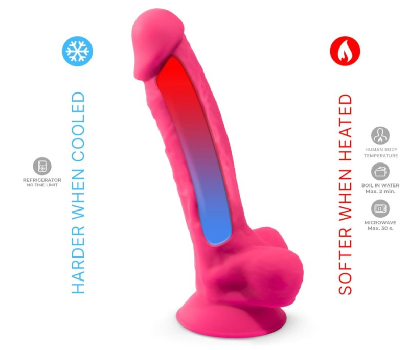 Adrien Lastic Silexd 8" Model 1 Realistic Silicone Dildo - Pink