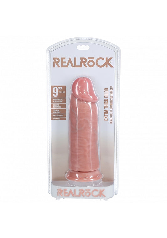 Shots Toys | REALROCK - Realistic Extra Thick Dildo no Balls 9" / 22.9cm - Flesh