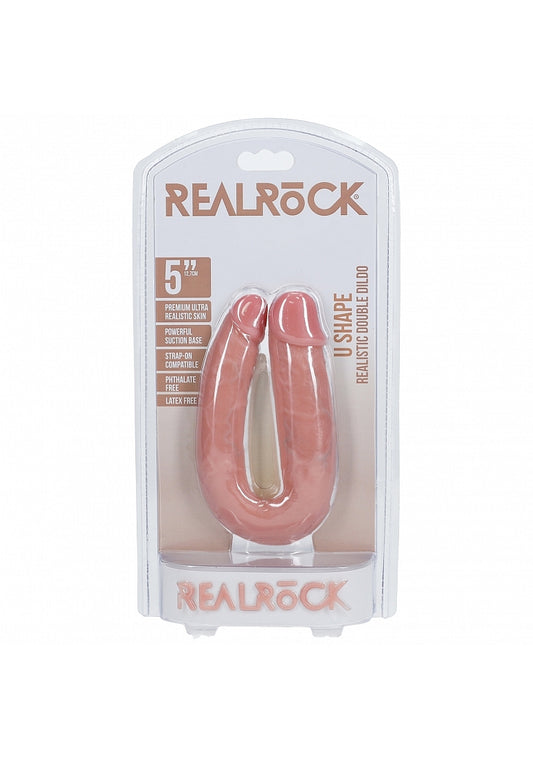 Shots Toys | REALROCK - U Shaped Double Dildo 5" - Flesh