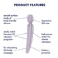 Satisfyer Wand-er Women Battery Series - Massage Wand Vibrator Violet