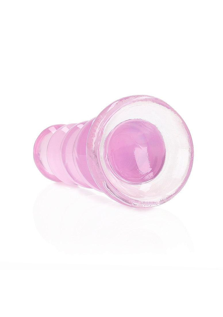 Shots Toys | REALROCK Crystal Clear 5.5" Curvy Dildo/Plug - Pink